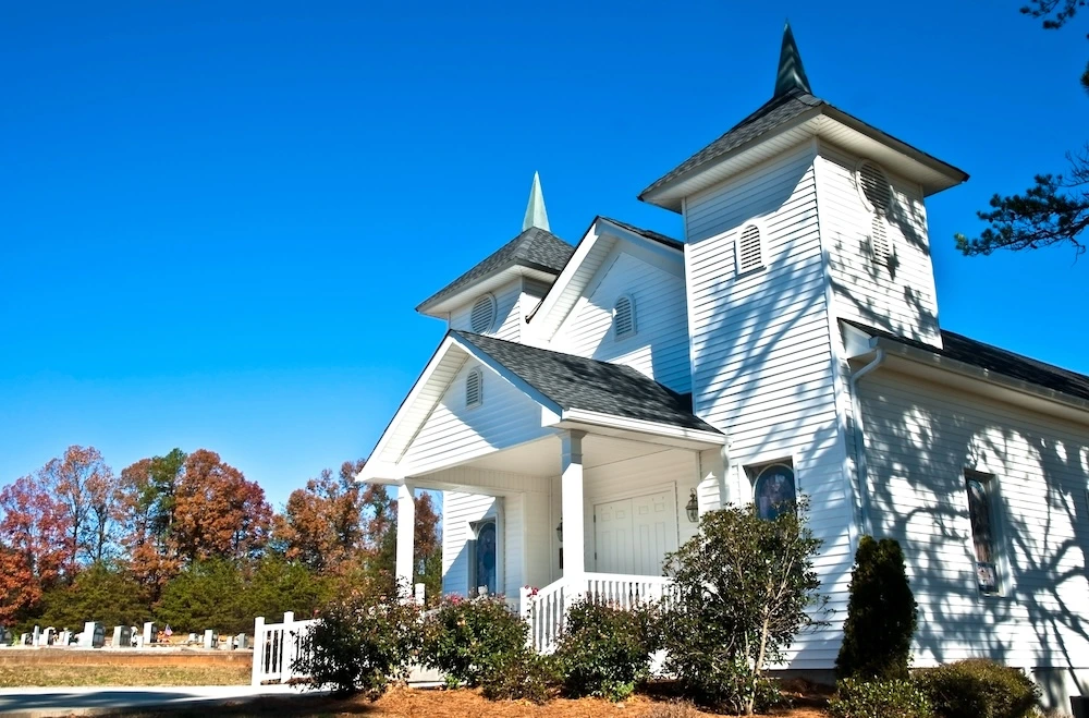 Church and graveyard | Featured image for the burial arrangements page of Academy Funerals